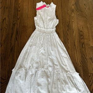 Lilly Pulitzer Chaya Midi Dress White Gold XXS NWT